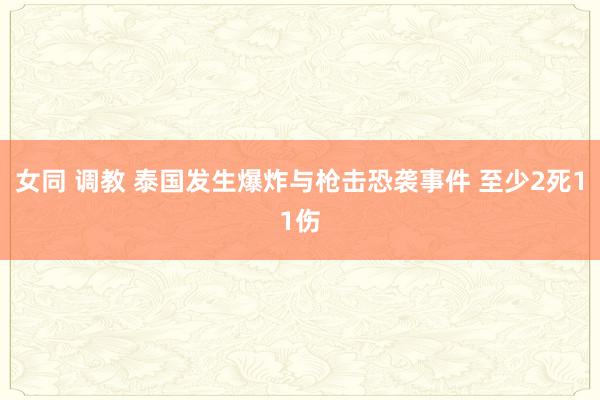 女同 调教 泰国发生爆炸与枪击恐袭事件 至少2死11伤