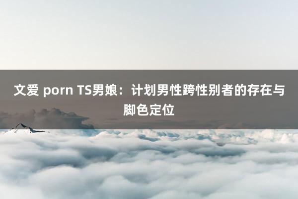 文爱 porn TS男娘：计划男性跨性别者的存在与脚色定位
